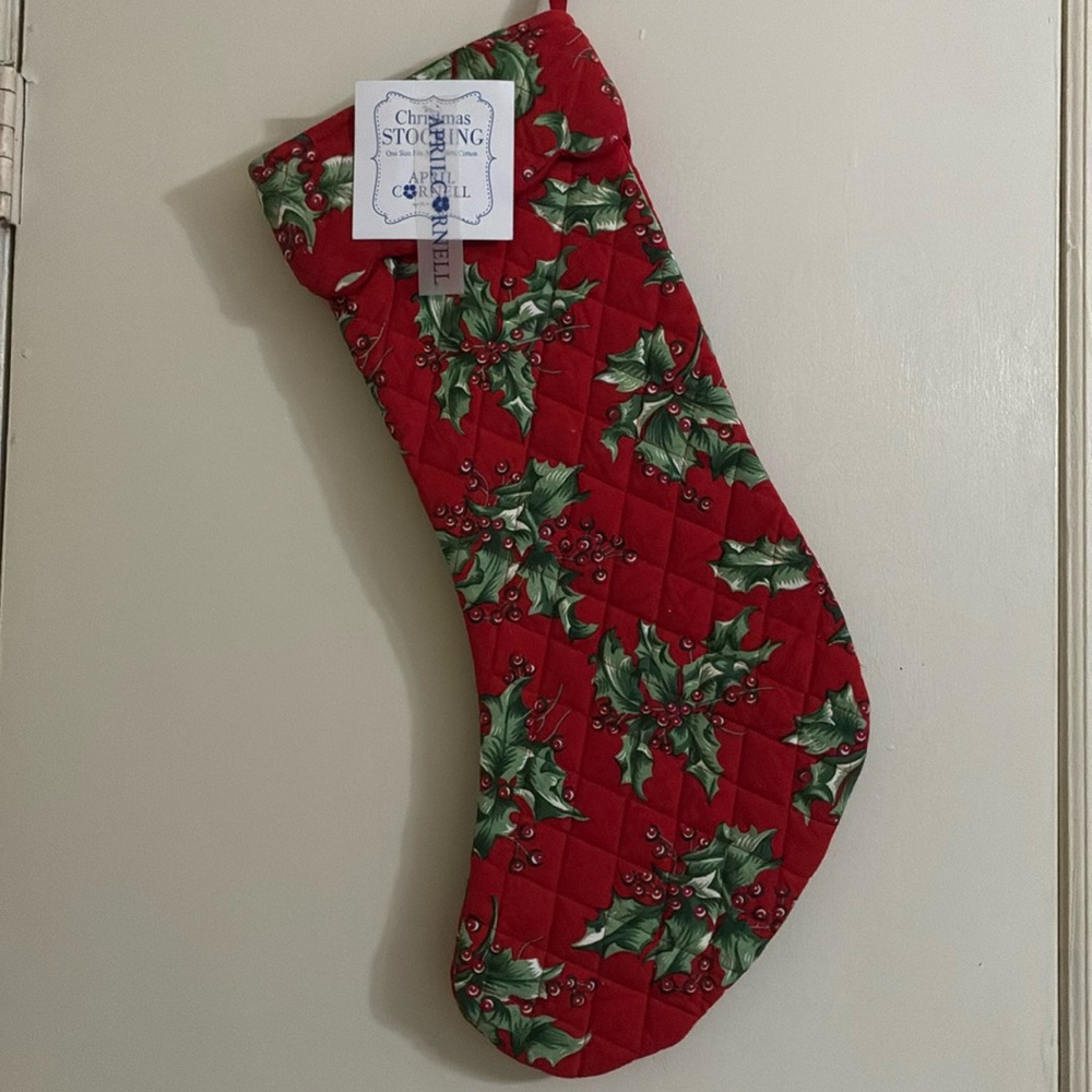 April Cornell - HOLLY QUILTED COTTON STOCKING